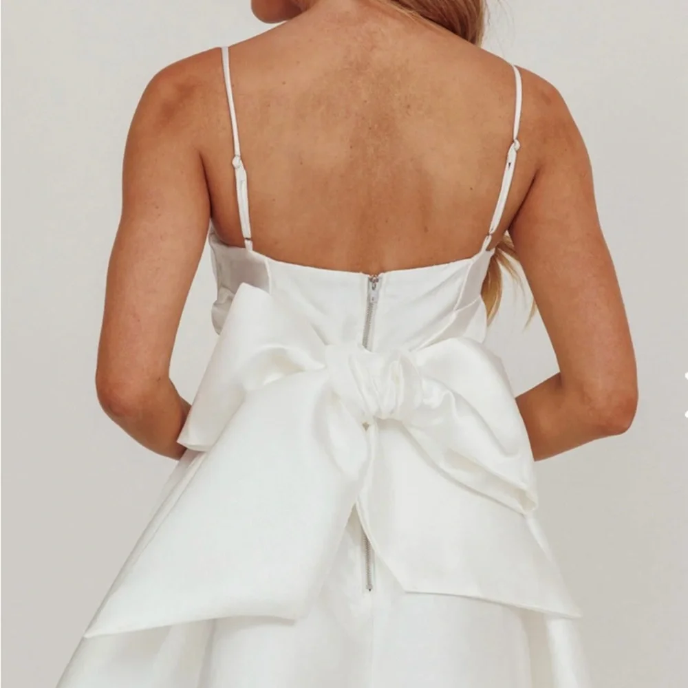 NWT Selfie Leslie White A-Line Mini Dress - Picture 2 of 7